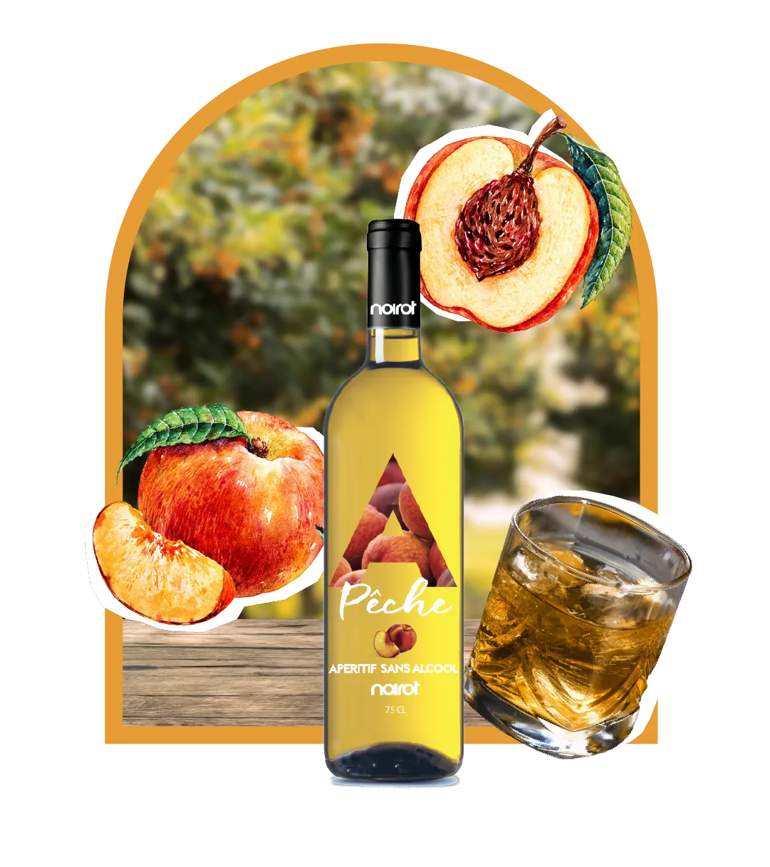 ALCOHOL-FREE APERITIF PEACH